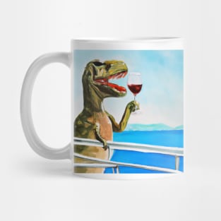 T-Rex With Wine Mug